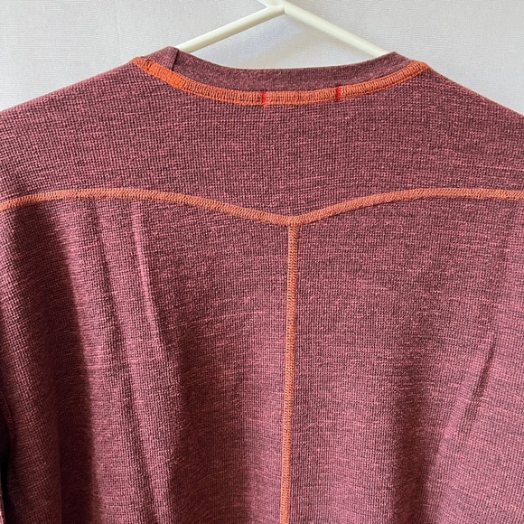 AGAVE WILLAS LONG SLEEVE CONTRAST STITCH TOP MENS LG CREWNECK PREPPY CASUAL - Picture 6 of 12